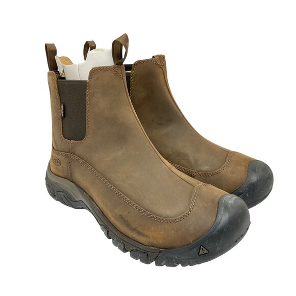 KEEN Men’s Slip-On Anchorage III WP Casual Boots 1017790 Earth/Mulch Size 9M - Picture 1 of 9
